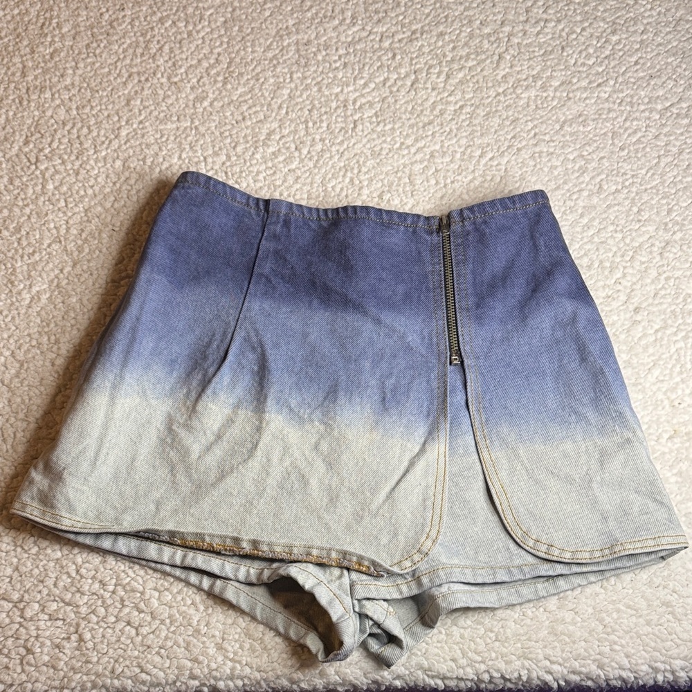Y2K 90’s Vintage BONGO Ombre Blue Jean Skort